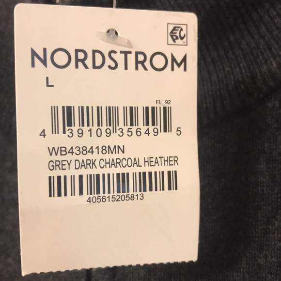 Men’s NWT Large charcoal gray heather sweater - Picture 2 of 2